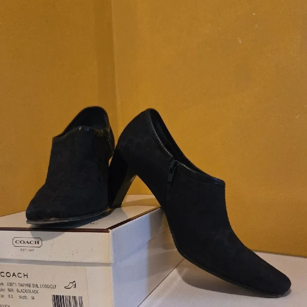 Coach Black High Heel Shoes